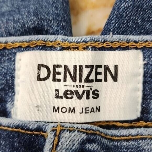 Levi's Jeans Mom Cropped Distressed Mid-rise Denizen Women's 0 - Picture 6 of 8
